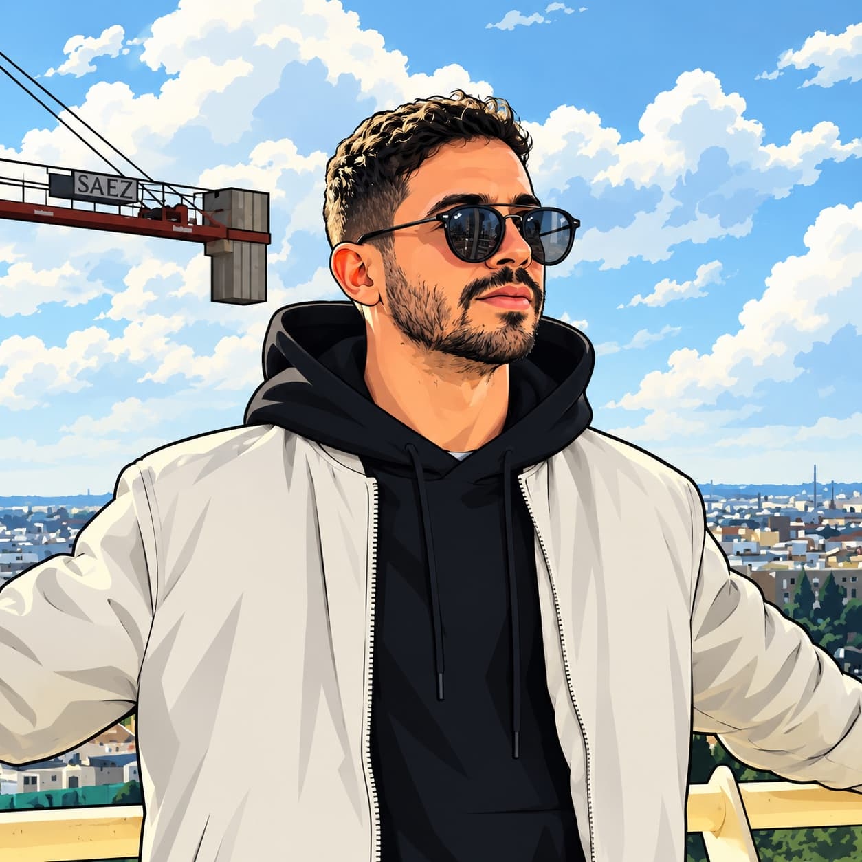 Illustrated portrait of Gregory Garcia